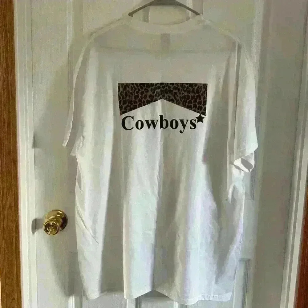 💚 3/$15 Animal Print Cowboys T-Shirt - Picture 3 of 3